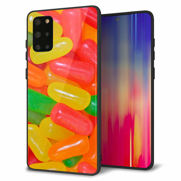 乐天商城 - au Galaxy S20+ SCG02 ケース カバー スマホケース 背面 ガラス TPU ガラプリ 【ジェリービーンズ】 MMLM