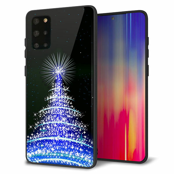 乐天商城 - au Galaxy S20+ SCG02 ケース カバー スマホケース 背面 ガラス TPU ガラプリ 【ブルーライトツリー】 MMLM