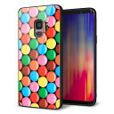 Galaxy S9 SCV38 ケース カバー 背面 ガラス TPU デザイン ガラプリ 【マーブルチョコ】 印刷 光沢 MMLM