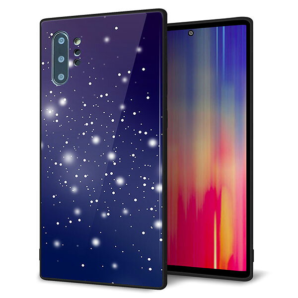Rakuten - au Galaxy Note10+ SCV45 ケース カバー スマホケース 背面 ガラス TPU ガラプリ 【天空の川】 MMLM