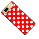 docomo AQUOS PHONE slider SH-02Dケース (docomo SH-02Dカバー) 【331 ドット柄(水玉)レッド×ホワイトBig(クリアケース)】(SHー02D用)★高解像度版 スマホケース【デザイン・柄が豊富なスマホ専門店】