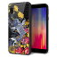docomo AQUOS sense3 SH-02M ケース カバー スマホケース 背面 ガラス TPU ガラプリ 【1028 牡丹と鯉】 メール便送料無料