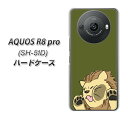 docomo AQUOS R8 pro SH-51D ハードケース カバー 【HA304 むぎゅっとライオン UV印刷 素材クリア】