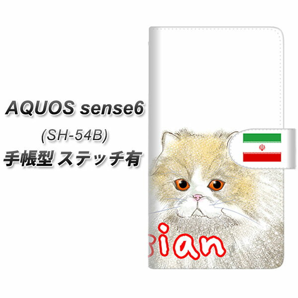 docomo AQUOS sense6 SH-54B 手帳型 スマホ