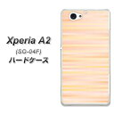 docomo Xperia A2 SO-04F ハードケース / カバー【IB909 グラデーションボーダー_オレンジ 素材クリア】 UV印刷 ★高解像度版(エクスペリアA2/SO04F/スマホケース)