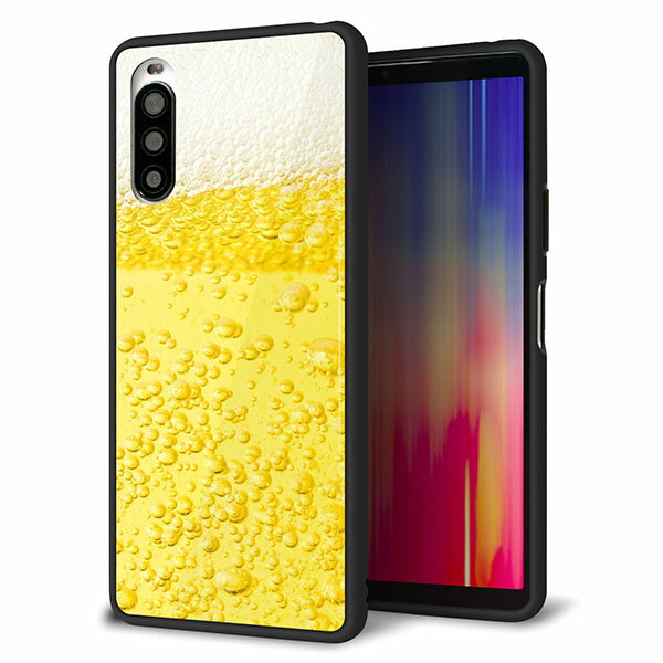 Rakuten - docomo Xperia 10 II SO-41A ケース カバー スマホケース 背面 ガラス TPU ガラプリ 【生ビール】 MMLM
