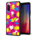 docomo Xperia 10 II SO-41A ケース カバー スマホケース 背面 ガラス TPU ガラプリ 【ペイントピンク】 MMLM(2)