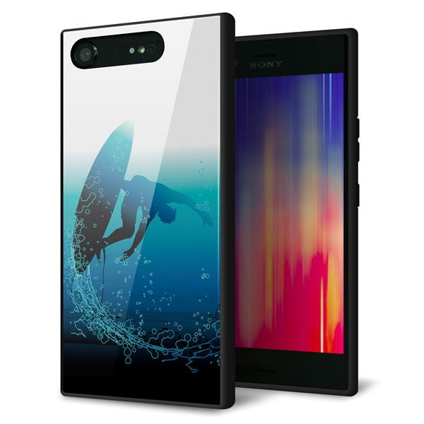 Rakuten - Xperia XZ1 SOV36 ケース カバー 背面 ガラス TPU デザイン 【 416 カットバック 】 印刷 光沢 MMLM
