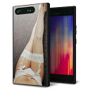 Xperia XZ1 SOV36 ケース カバー 背面 ガラス TPU デザイン 【 KM888 ストッキング 】 印刷 光沢 MMLM