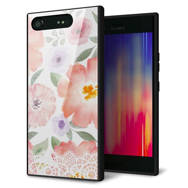 乐天商城 - Xperia XZ1 SOV36 ケース カバー 背面 ガラス TPU デザイン 【 SC944 ドゥ・パフューム2 】 印刷 光沢 MMLM