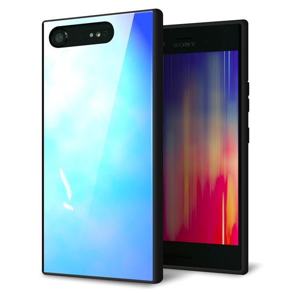 乐天商城 - Xperia XZ1 SOV36 ケース カバー 背面 ガラス TPU デザイン 【 YJ291 デザイン　光 】 印刷 光沢 MMLM