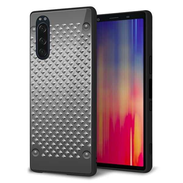 Rakuten - au Xperia5 SOV41 ケース カバー スマホケース 背面 ガラス TPU ガラプリ 【570 スタックボード】 MMLM