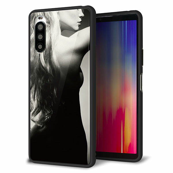 Rakuten - au Xperia 10 II SOV43 ケース カバー スマホケース 背面 ガラス TPU ガラプリ 【バックスタイル】 MMLM