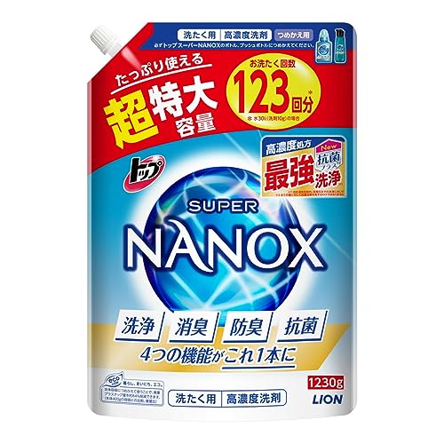 1230g × 2個セット トップスーパーNANOX 詰替用超特大