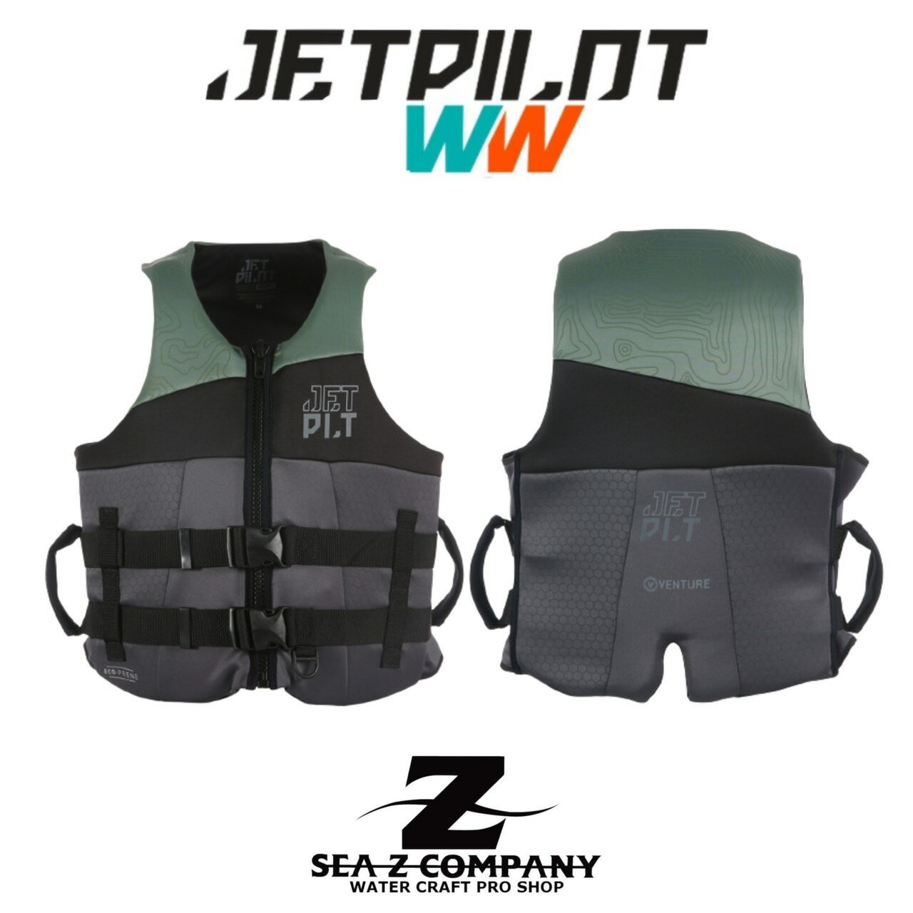 【送料無料】【JETPILOT】ジェットパイロット VENTURE CAUSE CGA NEO VEST JA23114 ブラックセージ M・L