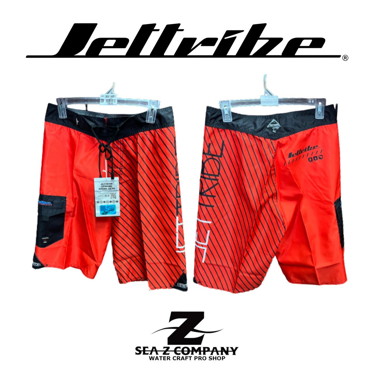 NEW【JETTRIBE】ジェットトライブ CIRCUIT BOARD SHORTS JTM22242 レッド 28 30 32 34inc