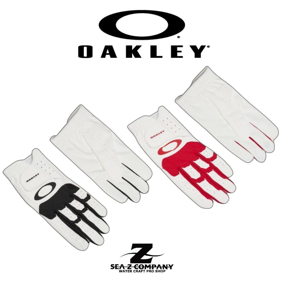 【OAKLEY】オークリー Oakley Golf Glove 18.0 【名称】Oakley Golf Glove 18.0 【カラー】White・Redline 【サイズ】21・22・23・24・25・26 【素材】ポリエステル、ナイロン、ポリウレタン ●手の平側には肌にフィットするシンセティックレザー素材を使用してグリップ力を強化。 ●ストレッチパーツを各所に配置することで動作性も向上させ、スイングのパフォーマンスをサポートする。 ●サイドから回り込むタブ構造で常に生地の余りを抑え、手にしっかりフィットさせる。