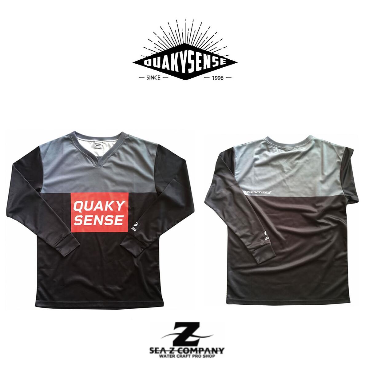 【SALE】【QUAKYSENSE】 FLASHY COOL SHIRTS 22FCL 【名称】FLASHY COOL SHIRTS 【サイズ】S・M・L・XL・XXL・XXXL 【カラー】BLACK ●目の細かいメッシュ素材でさらっとした着心地はラッシュガード代わりにもGOOD！ ●強い日差しから肌を守り、モトクロスや自転車、普段使いとしても使用可能！ ●クールシャツは年々ファンが増え続けています。