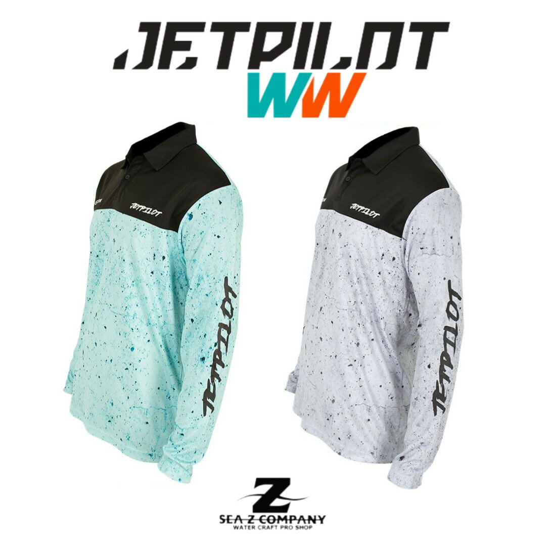 【送料無料】JETPILOT ジェットパイロット VENTURE LS FISHING POLOSHIRT JA21180　ブルー・グレー　S・M・L