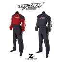 SALE【J-FISH】ジェイフィッシュ EVOLUTION ドライスーツ(ZIP) ソックスタイプ スモールジッパー付き JDS421　レッド・ブラック M・L