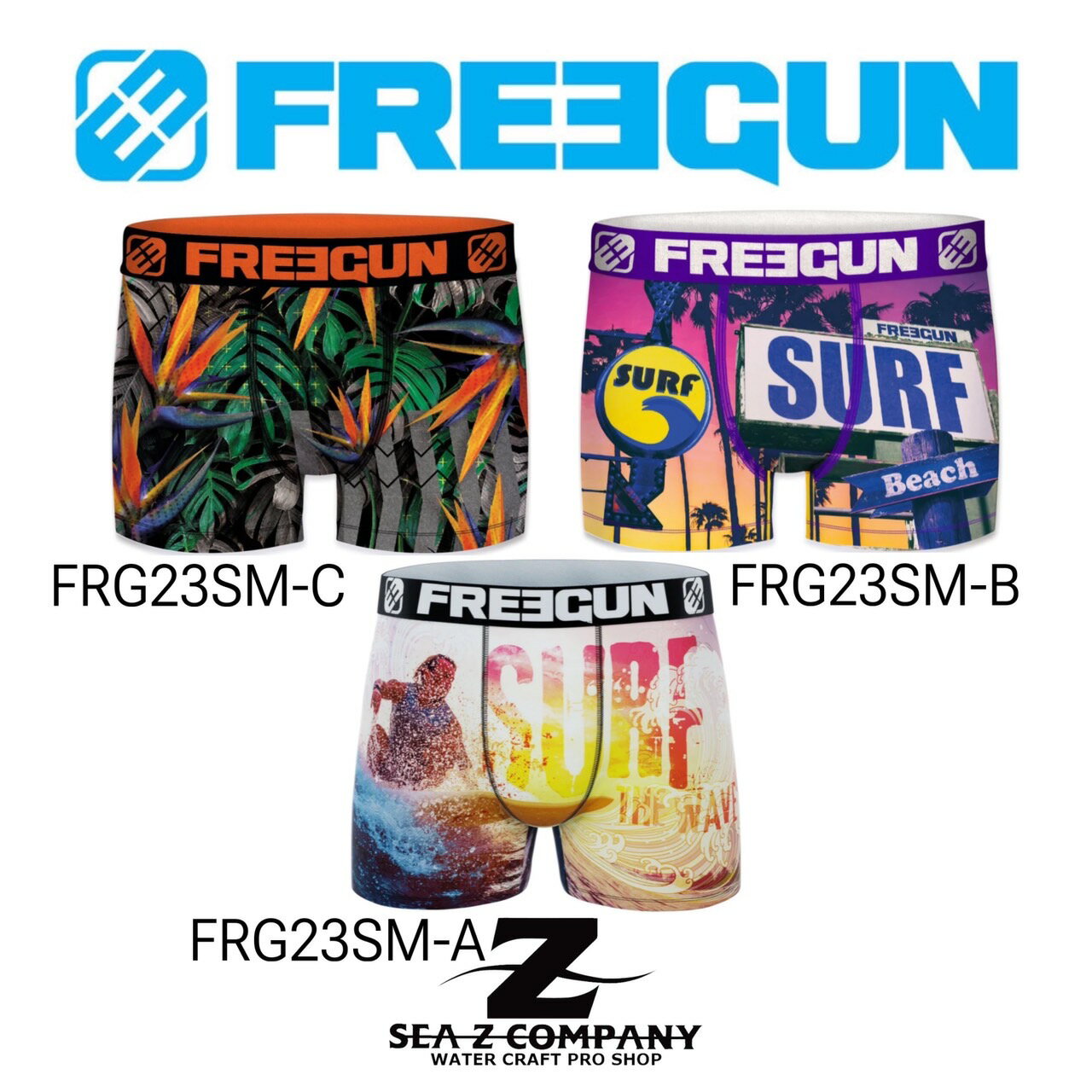 【FREEGUN】フリーガン BOXER PANTS SUMMER SERIES FRG23SM S・M・L・XL アンダーパンツ ボクサーパンツ