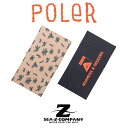 【POLER】BEACH TOWEL ベージュ・ブラック/オレンジ 86×157 ビーチタオル バスタオル