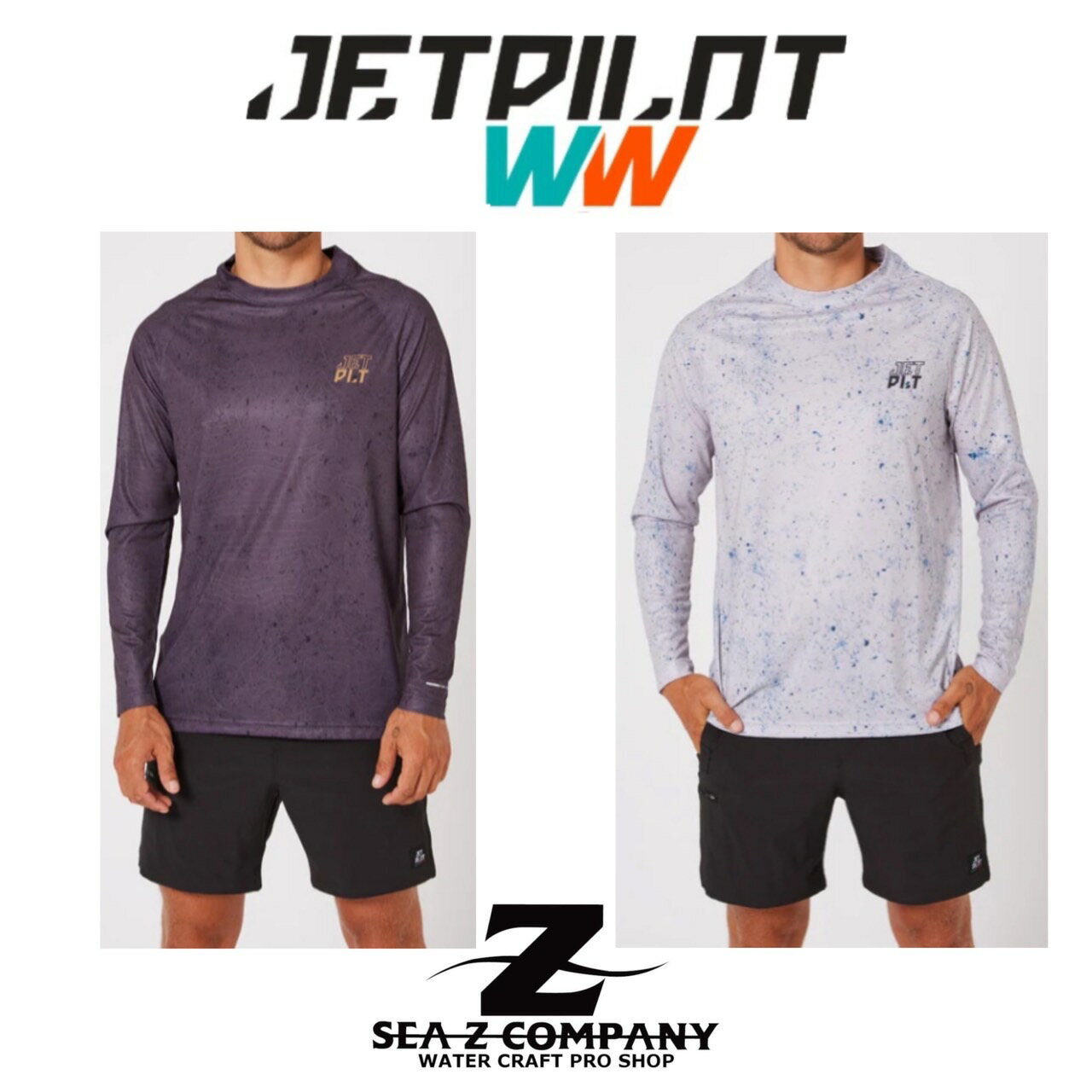 【送料無料】【JETPILT】ジェットパイロット VENTURE LS HYDRO TEE JA23183　ブラック・グレー S・M・L・XL・2XL