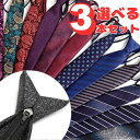【送料無料】ワンタッチネクタイ 3本セット メンズ ロック機能付き ジッパー式 装着簡単 選べるカラー ビジネス フォーマル 結婚式 面接 プレゼント ギフト ...