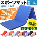 スポーツマット 家庭用 厚手10mm トレーニングマット 大型180×60cm 折りたたみ式 ジム ヨガ ストレッチ 体操 子供用 フィットネス 防災 滑り止め加工 クッション性 収納袋付き 軽量 持ち運び便利 おしゃれ ダークグレー ブルー 防音 衝撃吸収 リビング マンション対応