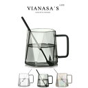 【プレゼント最適】500ml マグカップ コップ 耐熱ガラスマグカップ おしゃれ スプーン付き グラス グラスコップ ガラスカップ ガラス インテリア 雑貨 イ...