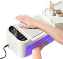 ジェルネイル LED&UV ネイルライト 180W 69個のLED 3イン1 ネイルアームレスト UV LEDライト 自動点灯 センサー スイッチ タイマーつき LED液晶パネル ネイルライト 両手を同時に入れる ネイルシール ネイルレシ ネイル用品