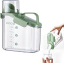 洗濯洗剤ディスペンサー 1600ml ランドリーボトル 洗剤ボトル 洗濯洗剤ボトル ハンドル付き 洗剤収納ボックス 詰め替え容器 詰め替えボトル 粉末洗剤バレル 粉末洗剤収納ボックス 洗濯用粉末収納ボックス 詰め替え 大容量 整理収納 洗剤 柔軟剤 粉洗剤 漂白剤 洗濯用