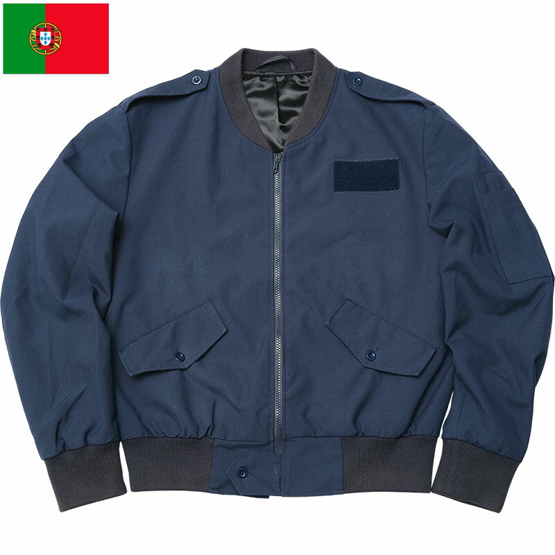 ポルトガル軍 AF パイロットジャケット ネイビー USED JJ365UN 空軍 FAP Air Force エアフォース アウター ブルゾン 上着 羽織り フライトジャケットタイプ ワークウェア ワーカー ウールポリエステル カジュアル 男性 メンズ 女性 レディース 実物ミリタリー 軍物