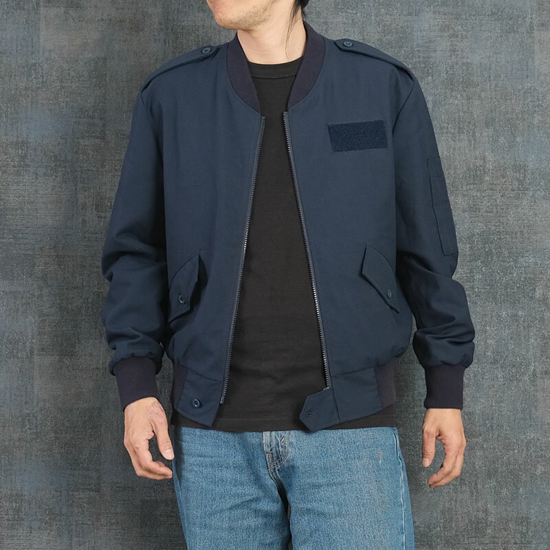 ポルトガル軍 AF パイロットジャケット ネイビー USED JJ365UN 空軍 FAP Air Force エアフォース アウター ブルゾン 上着 羽織り フライトジャケットタイプ ワークウェア ワーカー ウールポリエステル カジュアル 男性 メンズ 女性 レディース 実物ミリタリー 軍物