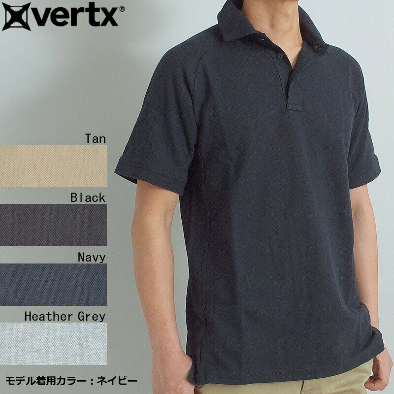 VERTX バーテックス #VTX3000【限定品特価 30％OFF】 InnoDri All Cotton Short Sleeve Polo Shirt 半袖ポロシャツ【日本正規販売店】