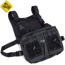 MAGFORCE マグフォース #MF-3571(A3571B02) アントラージュ チェストリグ ブラック(PVC) Entourage Chest Rig ハイドレーションバッグ 胸当て 拡張ポーチ 装備 サバゲー