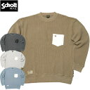 Schott ショット 7823232007 レザーポケット サーマル ピグメント オーバーダイ Tシャツメンズ 男性トップス ティーシャツ アメカジ カジュアル 春 秋 冬 クルーネック ワンスター