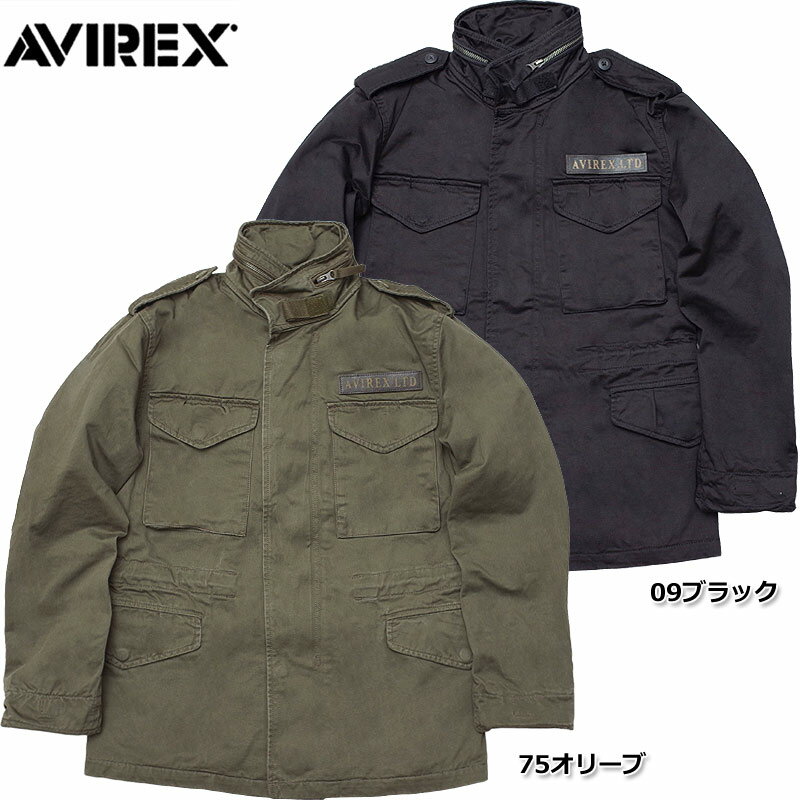 ノベルティープレゼント AVIREX アビレックス #7833252026(6122081) ベーシックM-65ジャケットメンズ フィールド ジャケット コンバット アウター ミリタリー フード 収納 パッチ ワッペン M65