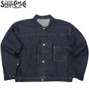 ノベルティープレゼント SUGAR CANE シュガーケーン #SC19008T SUGAR CANE Super “Denim” Collectibles #08 13.5oz. ブルーデニム ジャケット 1943モデル (T-BACK)デニムブラウス メンズ 男性 アウター ジージャン ネイビー 紺 カジュアル アメカジ 大きいサイズ