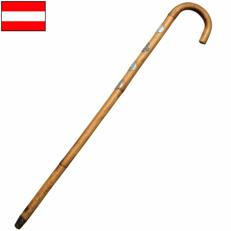オーストリア軍 ウッドステッキ USED ZEE611UN 木製 杖 つえ 実物ミリタリー 軍物 軍モノ