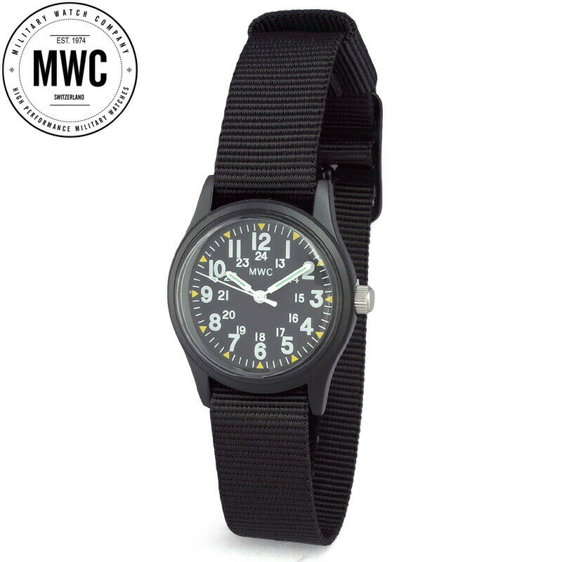 MWC ミリタリーウォッチカンパニー NAM/BLK/MET 1960s/70sモデル マットブラック ベトナムウォッチ 腕時計 リストウォッチ 防水 男性 女性 メンズ レディース ユニセックス