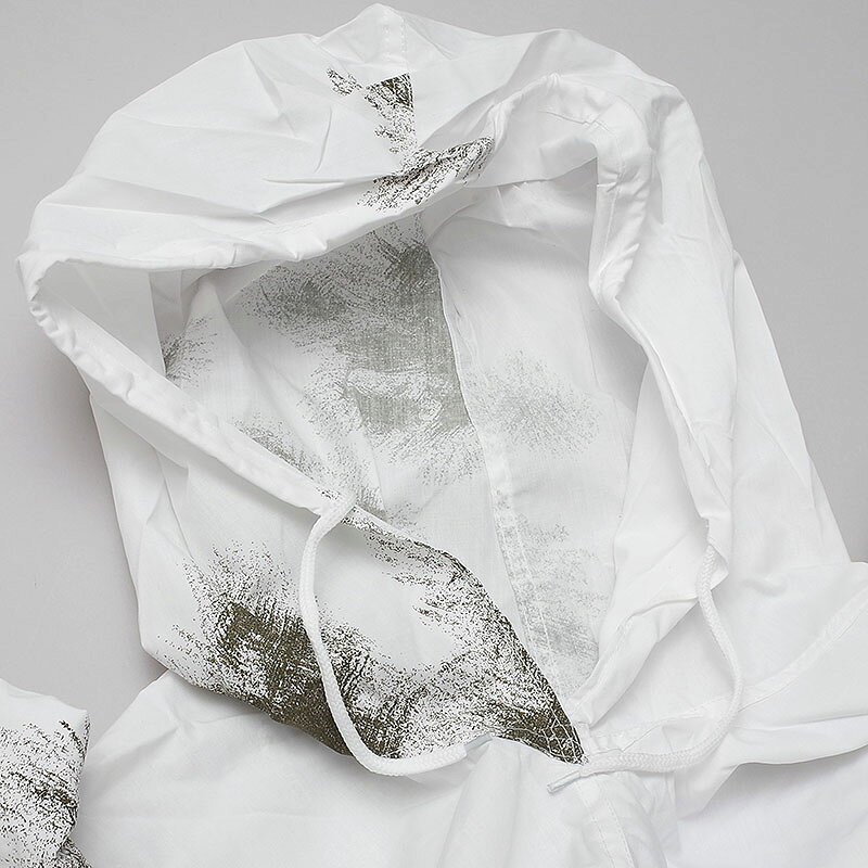 ドイツ軍タイプ 60s スノーカモポンチョ 新品 JE011YN フィールド コンバット スノーカモフラージュ 雪上迷彩 白 フード付き 軍装 サバゲー サバイバルゲーム