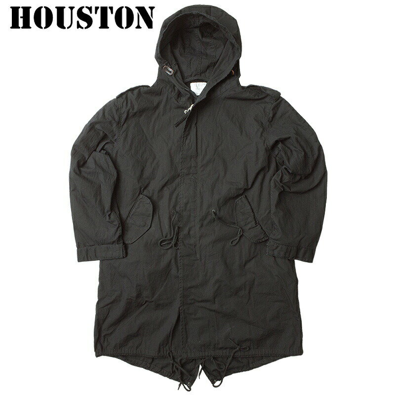 HOUSTON コート メンズ HOUSTON ヒューストン #5409M M-51 パーカー ライナー付 ブラック モッズコート M51フィールドパーカーコート M1951 メンズ フィッシュテイルパーカー ミリタリーコート オリーブ 返品・交換不可