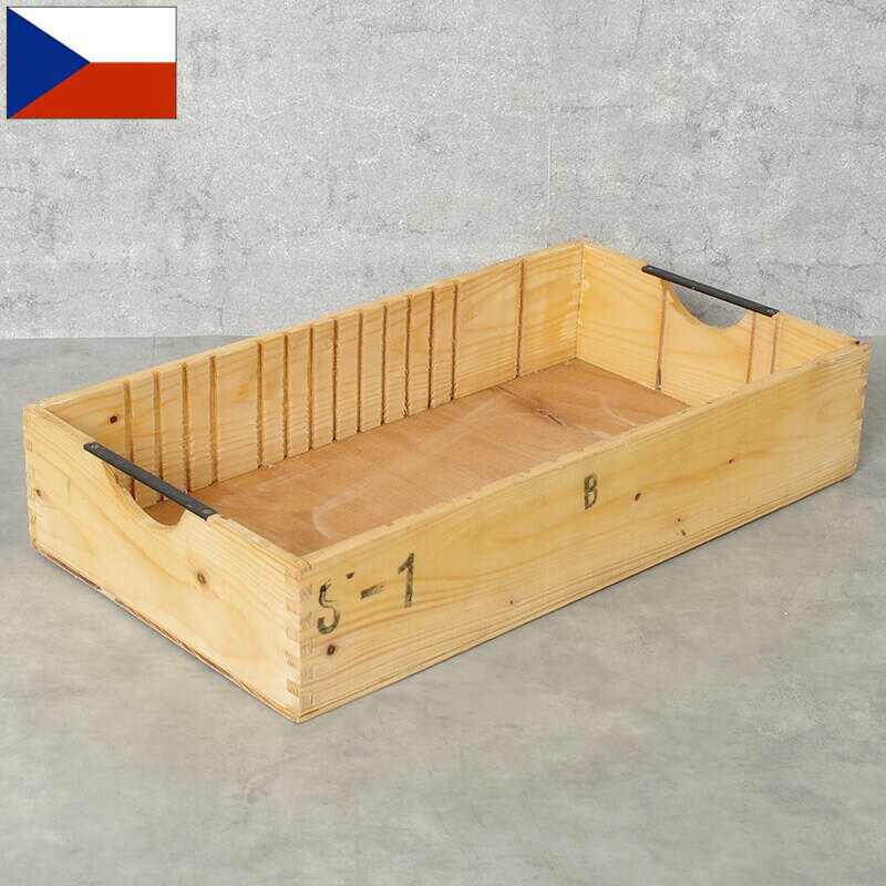 樂天商城 - チェコ軍 ウッド ストックボックス 取っ手なし 24x44.5x9cm USED BX188UN 木箱 BOX コンテナ 収納箱 ケース ガレージ インテリア ディスプレイ 工具箱 小物入れ 実物ミリタリー 軍物 軍モノ