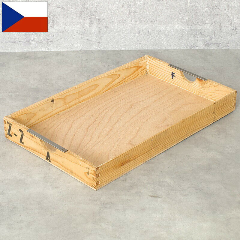 樂天商城 - チェコ軍 ウッド ストックボックス 取っ手なし 26.5x43x5cm USED BX188UN 木箱 BOX コンテナ 収納箱 ケース ガレージ インテリア ディスプレイ 工具箱 小物入れ 実物ミリタリー 軍物 軍モノ