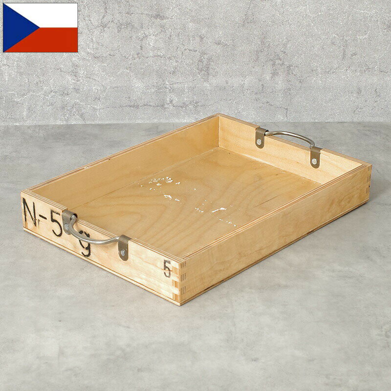 樂天商城 - チェコ軍 ウッド ストックボックス 取っ手付き 25x34.5x5cm USED BX188UN 木箱 BOX コンテナ 収納箱 ケース 運搬 ガレージ インテリア ディスプレイ 工具箱 小物入れ 実物ミリタリー 軍物 軍モノ