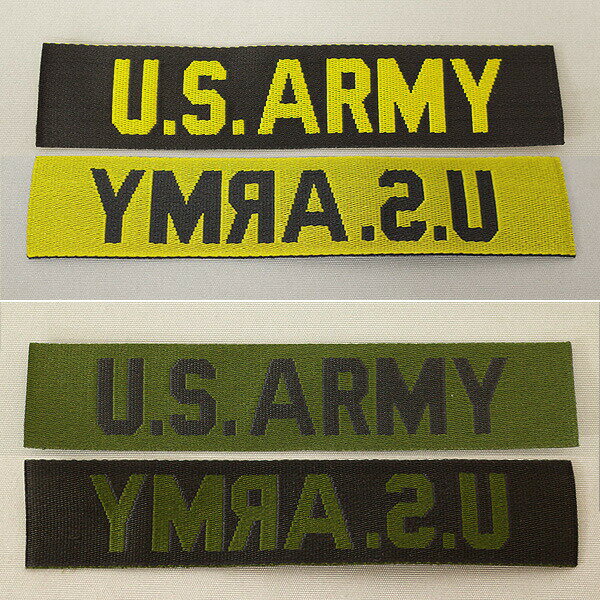 メール便可 米軍タイプ US ARMY タグUSタイプ パッチ ワッペン 装飾 文字ロゴ ミリ...