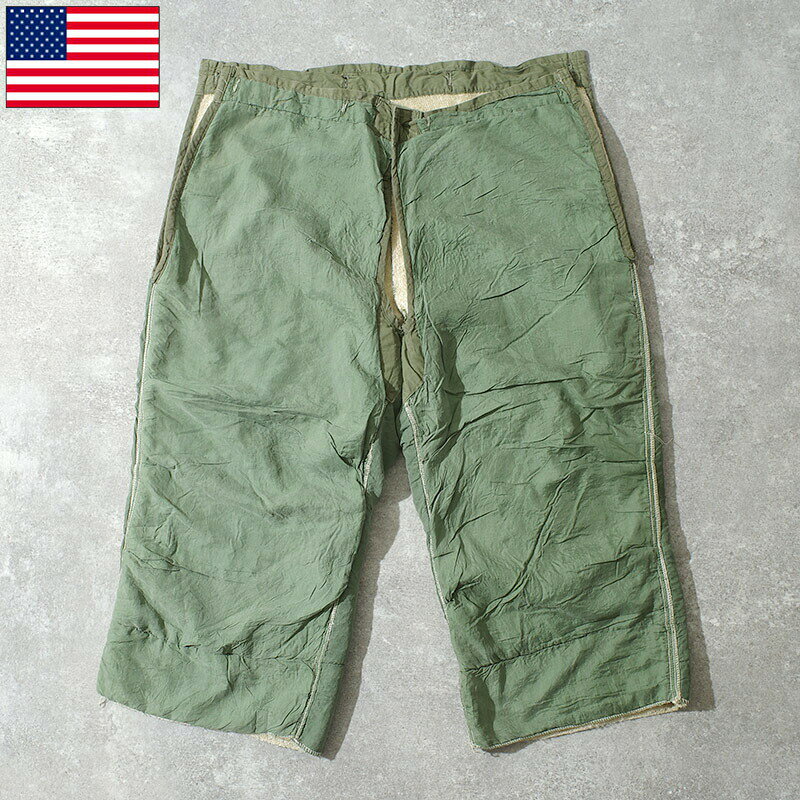 Rakuten - 米軍 M-51 アークティック オーバーパンツライナー USED PP097UN アメリカ軍 GI M1951 M51 トラウザーズ 防寒 保温 ライニング インナー ズボン オリーブ 冬 ウインター 男性 メンズ 実物ミリタリー 軍物 軍モノ