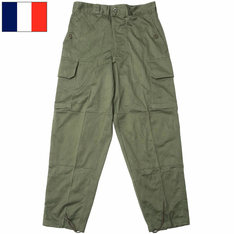 Rakuten - フランス軍 M64 フィールドパンツ オリーブ 【サイズ68・76】デッドストック PP272NN 仏軍 フレンチアーミー M-64 コンバット カーゴパンツ ズボン ボトムス カジュアル サバゲー 実物ミリタリー 軍モノ 軍物