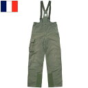 フランス軍 AF サスペンダーパンツ オリーブ USED 仏軍 Air Force エアフォース サスペンダー付きズボン オーバーオール トラウザーズ ボトムス グリーン 実物ミリタリー 軍物 軍モノ(4)